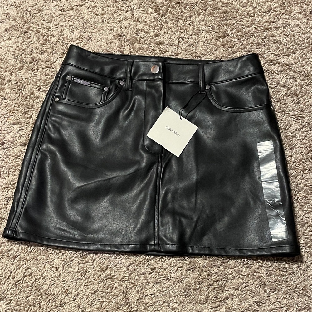 NWT Calvin Klein Black Mini Skirt